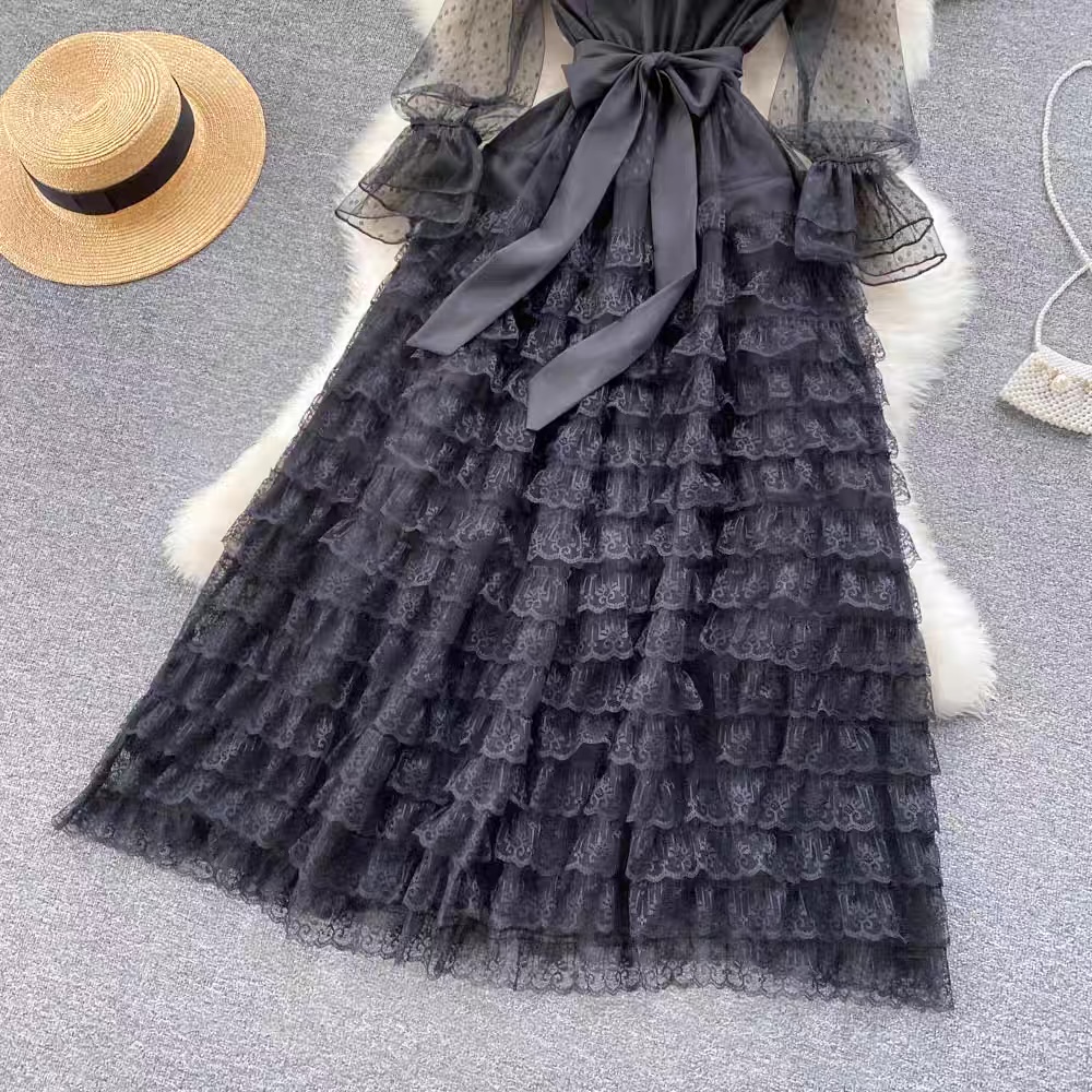 Pamela mesh dress FD88 images